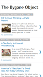Mobile Screenshot of bygoneobject.blogspot.com