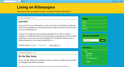 Desktop Screenshot of livingonkilimanjaro.blogspot.com