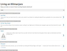 Tablet Screenshot of livingonkilimanjaro.blogspot.com