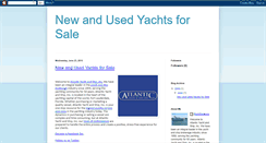 Desktop Screenshot of newandusedyachts.blogspot.com