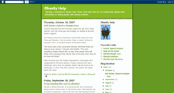 Desktop Screenshot of obesityhelpblog.blogspot.com