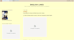 Desktop Screenshot of englishlines.blogspot.com