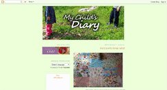 Desktop Screenshot of mychilddiary.blogspot.com
