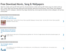 Tablet Screenshot of free-download-movie-song-wallpapers.blogspot.com