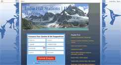 Desktop Screenshot of india-hill-stations.blogspot.com