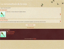 Tablet Screenshot of metamorfosis-rana.blogspot.com