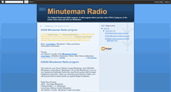 Desktop Screenshot of minutemanradio.blogspot.com