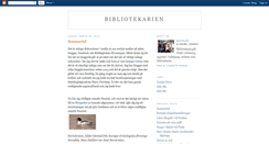 Desktop Screenshot of bibliotekarien.blogspot.com