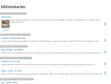 Tablet Screenshot of bibliotekarien.blogspot.com