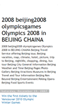 Mobile Screenshot of beijing2008-olympicsgames.blogspot.com