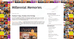 Desktop Screenshot of millennialmemories.blogspot.com