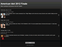 Tablet Screenshot of americanidol11finale.blogspot.com