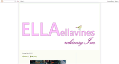 Desktop Screenshot of ellaellavines.blogspot.com