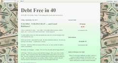 Desktop Screenshot of debtfreein40.blogspot.com