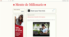 Desktop Screenshot of mentedemillonario.blogspot.com