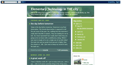 Desktop Screenshot of elementaryschooltechnology.blogspot.com
