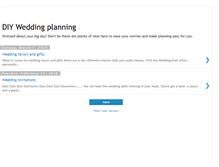 Tablet Screenshot of diy-wedding-planning.blogspot.com