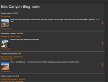 Tablet Screenshot of boxcanyonblog.blogspot.com