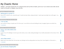 Tablet Screenshot of mychaotichome.blogspot.com