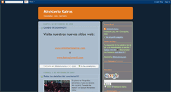 Desktop Screenshot of ministerio-kairos.blogspot.com