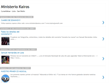 Tablet Screenshot of ministerio-kairos.blogspot.com