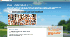 Desktop Screenshot of globalholisticmotivators.blogspot.com