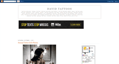 Desktop Screenshot of david-tattoos.blogspot.com