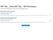 Tablet Screenshot of goodseotips.blogspot.com