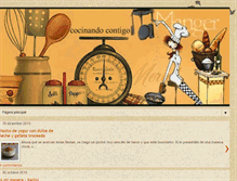 Tablet Screenshot of cocinandocontigo.blogspot.com