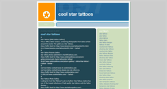 Desktop Screenshot of coolstartattoos.blogspot.com