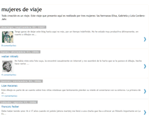 Tablet Screenshot of mujeresdeviaje.blogspot.com