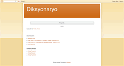 Desktop Screenshot of diksyonaryo.blogspot.com