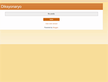 Tablet Screenshot of diksyonaryo.blogspot.com