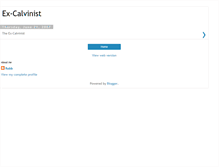 Tablet Screenshot of excalvinist.blogspot.com
