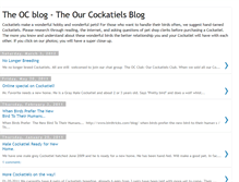 Tablet Screenshot of ourcockatielsblog.blogspot.com