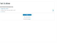 Tablet Screenshot of let-it-shine.blogspot.com