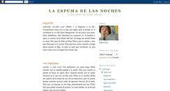 Desktop Screenshot of laespumadelasnoches.blogspot.com