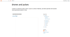 Desktop Screenshot of dronesandpulses.blogspot.com