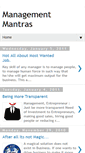 Mobile Screenshot of management-mantras.blogspot.com
