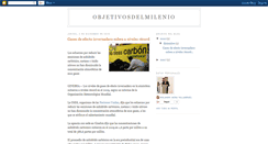 Desktop Screenshot of losobjetivosdelmilenio.blogspot.com