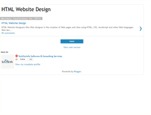 Tablet Screenshot of html-website-design.blogspot.com