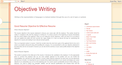 Desktop Screenshot of objectivewriting.blogspot.com