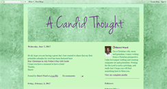 Desktop Screenshot of candidthought.blogspot.com