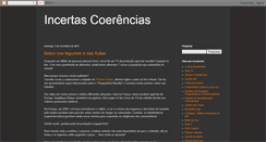 Desktop Screenshot of incertascoerencias.blogspot.com