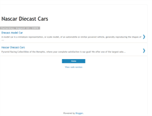 Tablet Screenshot of nascardiecastcars.blogspot.com