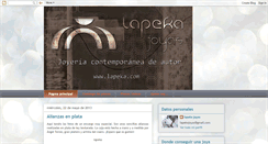 Desktop Screenshot of lapekajoyas.blogspot.com