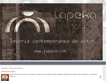 Tablet Screenshot of lapekajoyas.blogspot.com