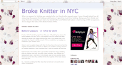 Desktop Screenshot of brokeknitter.blogspot.com