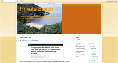 Desktop Screenshot of ourprivatebeach.blogspot.com