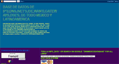 Desktop Screenshot of dnsmexicodatabase.blogspot.com